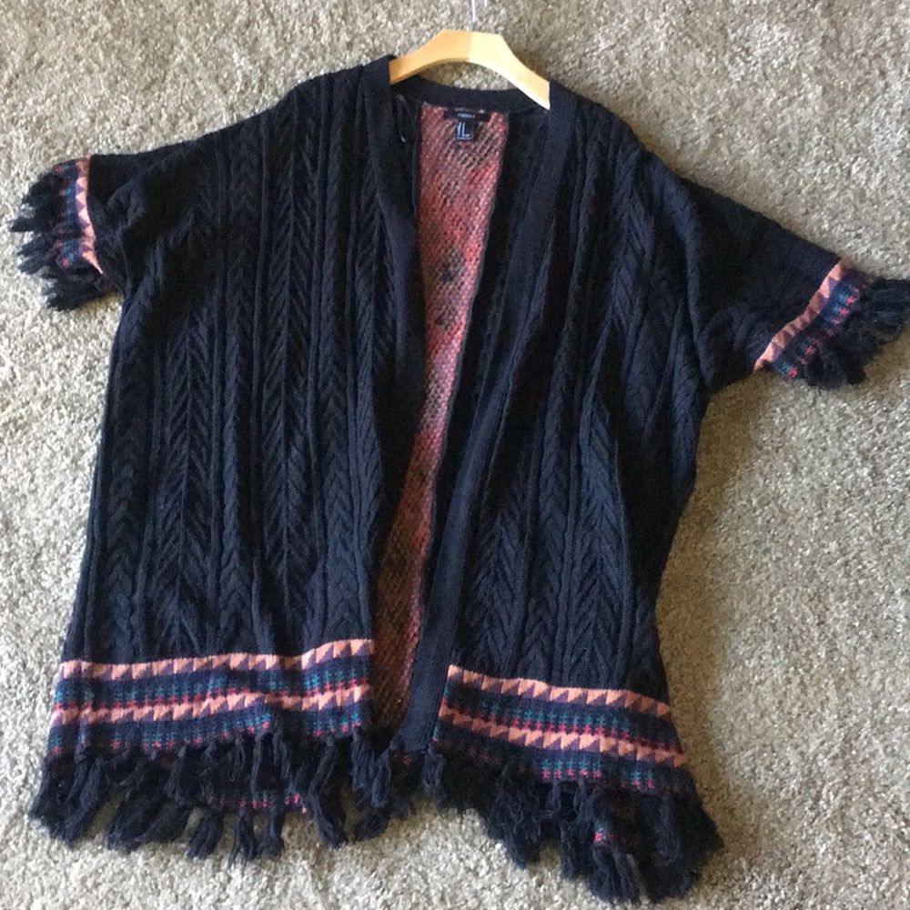 Forever 21 Sweater Kimono w/ Tassels